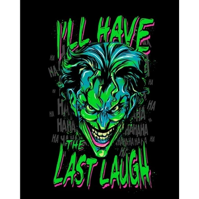 DC COMICS Batman Joker I'll Have The Last Laugh Black T-shirt Toddler Boy To Youth Boy 3 DC COMICS Batman Joker I'll Have The Last Laugh Black T-shirt Toddler Boy To Youth Boy