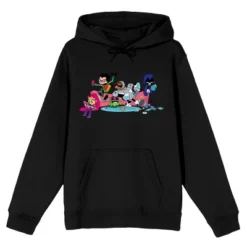 DC COMICS Teen Titans Go Superhero Team Relaxing Men's Black Sweatshirt 9 DC COMICS Teen Titans Go Superhero Team Relaxing Men's Black Sweatshirt -Dc Comics GUEST 01404e1b e1fc 4c0b a01b 01743c2ef48b