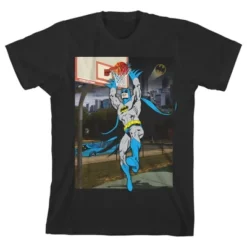 DC COMICS Batman Basketball Black Graphic Tee Toddler Boy To Youth Boy -Dc Comics GUEST 0385f379 d08b 4bc1 8d25 cd0856dad81f