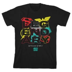 DC COMICS Bioworld The Justice League Legendary Hero Logos Black Graphic Tee Toddler Boy To Youth Boy 12 DC COMICS Bioworld The Justice League Legendary Hero Logos Black Graphic Tee Toddler Boy To Youth Boy -Dc Comics GUEST 038f5eeb 972f 4706 a836 dae83c76c913
