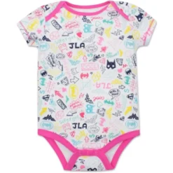 DC Comics Justice League Wonder Woman Batgirl Supergirl 5 Pack Short Sleeve Bodysuits Newborn To Infant -Dc Comics GUEST 0470aa7f 8ac8 4635 9e7b 49ecb32b575e