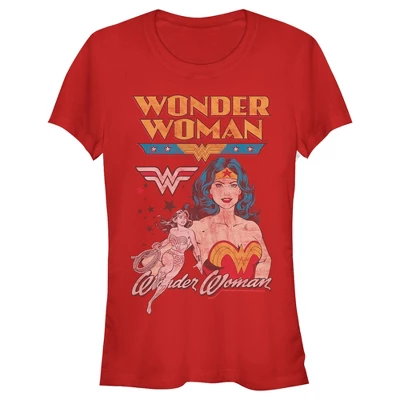 DC COMICS Junior's Wonder Woman Vintage Hero T-Shirt 4 DC COMICS Junior's Wonder Woman Vintage Hero T-Shirt - Image 2