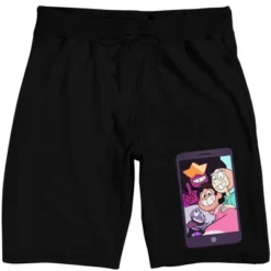 DC COMICS Steven Universe Characters On Phone Men's Black Graphic Sleep Pajama Shorts 16 DC COMICS Steven Universe Characters On Phone Men's Black Graphic Sleep Pajama Shorts -Dc Comics GUEST 0941fb4e 7f1d 4b5b 9e74 7a7df186b0da