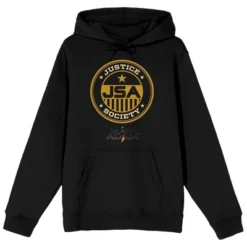 DC COMICS Black Adam Movie Justice Society Emblem Men's Black Graphic Hoodie -Dc Comics GUEST 0c934fd3 29a9 4a16 8cad fe80b8537323