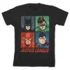 DC COMICS Justice League Colorful Character Squares Black T-shirt Toddler Boy To Youth Boy 1 DC COMICS Justice League Colorful Character Squares Black T-shirt Toddler Boy To Youth Boy -Dc Comics GUEST 14522922 8f84 4881 8e25 f3c82da129e2