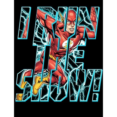 DC COMICS The Flash I Run The Show! Black Graphic Tee Toddler Boy To Youth Boy 3 DC COMICS The Flash I Run The Show! Black Graphic Tee Toddler Boy To Youth Boy