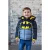 DC Comics Justice League Batman Zip Up Puffer Jacket Little Kid To Big Kid