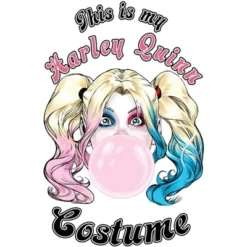 DC COMICS Girl's Batman Harley Quinn Gum Costume T-Shirt