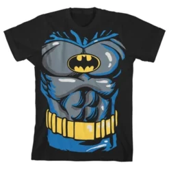 DC COMICS Batman Superhero Cosplay Black Graphic Tee Toddler Boy To Youth Boy -Dc Comics GUEST 1b9192de 1222 49e9 b112 c01176a2ee5c