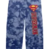DC COMICS Superman Men's Blue And White Cloud Sleep Pajama Pants