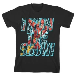 DC COMICS The Flash I Run The Show! Black Graphic Tee Toddler Boy To Youth Boy 13 DC COMICS The Flash I Run The Show! Black Graphic Tee Toddler Boy To Youth Boy -Dc Comics GUEST 210cd83d 54a1 4ec9 ab28 67b71a5bbe3c