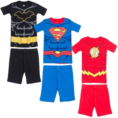 DC Comics Justice League The Flash Superman Batman Pajama Shirts And Shorts Little Kid To Big Kid 9 DC Comics Justice League The Flash Superman Batman Pajama Shirts And Shorts Little Kid To Big Kid - Image 7