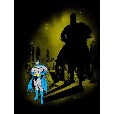 DC COMICS Batman Spotlight Shadow Black T-shirt Toddler Boy To Youth Boy 3 DC COMICS Batman Spotlight Shadow Black T-shirt Toddler Boy To Youth Boy