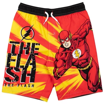 DC Comics Justice League The Flash Superman Batman 3 Pack Swim Trunks Toddler 5 DC Comics Justice League The Flash Superman Batman 3 Pack Swim Trunks Toddler - Image 3