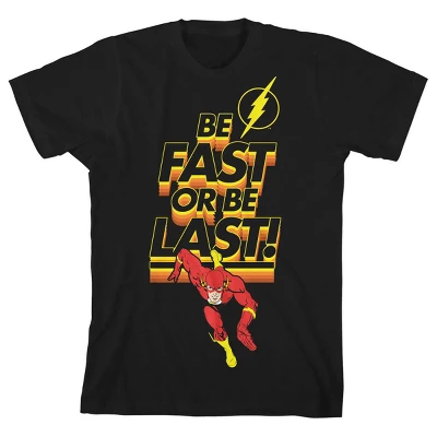 DC COMICS The Flash Be Fast Or Be Last Black T-shirt Toddler Boy To Youth Boy 6 DC COMICS The Flash Be Fast Or Be Last Black T-shirt Toddler Boy To Youth Boy - Image 4