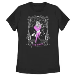 DC COMICS Women's Batman Joker Tarot T-Shirt 7 DC COMICS Women's Batman Joker Tarot T-Shirt -Dc Comics GUEST 2902db1f 0a3d 45e0 9c61 4bea448ffded