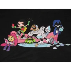 DC COMICS Teen Titans Go Superhero Team Relaxing Men's Black Sweatshirt