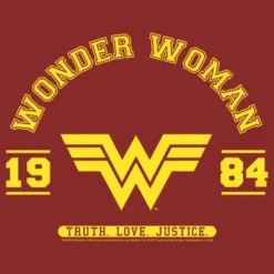 DC COMICS Women's Wonder Woman 1984 WW Collegiate T-Shirt