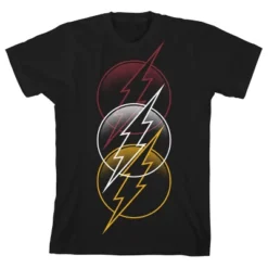 DC COMICS The Flash Triple Logo Black T-shirt Toddler Boy To Youth Boy 8 DC COMICS The Flash Triple Logo Black T-shirt Toddler Boy To Youth Boy -Dc Comics GUEST 2fa4d8a3 743f 4f32 a6d4 574c330108d8