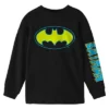 DC COMICS Batman Neon Logo Youth Black Long Sleeve Shirt -Dc Comics GUEST 31121f19 898e 4cb2 9ffc e4486392d670