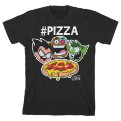 DC COMICS Teen Titans Go Hashtag Pizza Black Graphic Tee Toddler Boy To Youth Boy 12 DC COMICS Teen Titans Go Hashtag Pizza Black Graphic Tee Toddler Boy To Youth Boy -Dc Comics GUEST 32168619 9bc9 4954 9110 d40e48fcb64c