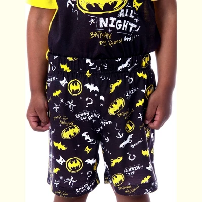 DC Comics Toddler Boys' Batman Pajamas Ready For Action 2 Piece Pajama Set Yellow/Black 5 DC Comics Toddler Boys' Batman Pajamas Ready For Action 2 Piece Pajama Set Yellow/Black - Image 3