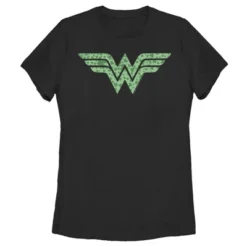 DC COMICS Women's Wonder Woman St. Patrick's Day Wonder Woman Shamrock Logo T-Shirt -Dc Comics GUEST 332a7103 8b1a 41f0 9912 3042c70ba827