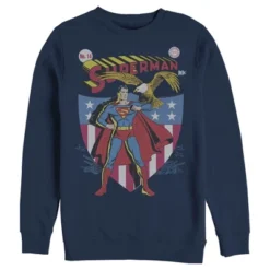 DC COMICS Men's Superman American Hero Sweatshirt 8 DC COMICS Men's Superman American Hero Sweatshirt -Dc Comics GUEST 35488c4a 0e5d 409d 9add 4cd7a6e437b7