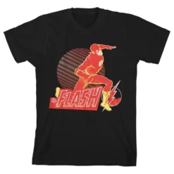 DC COMICS The Flash Vintage Character Black Graphic Tee Toddler Boy To Youth Boy 10 DC COMICS The Flash Vintage Character Black Graphic Tee Toddler Boy To Youth Boy -Dc Comics GUEST 35649c62 4cb6 463a 835c 6c11089a5a2b