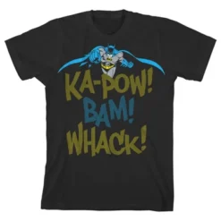 DC COMICS Batman Ka-pow Bam Whack Boy's Black T-shirt Toddler Boy To Youth Boy -Dc Comics GUEST 35c5fc6e e509 42f6 add1 be6e4e113592
