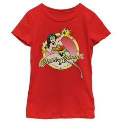 DC COMICS Girl's Wonder Woman Action Pose T-Shirt -Dc Comics GUEST 35dcf032 1196 477a 84b1 ae00ac45b74f