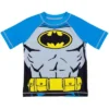 DC Comics Justice League Batman Toddler Boys Rash Guard And Swim Trunks Outfit Set