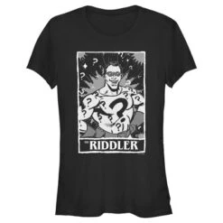 DC COMICS Junior's Batman Riddler Tarot T-Shirt -Dc Comics GUEST 3c5ffdee d667 4d7e bd72 0459d20fc51b