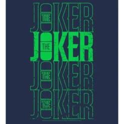 DC COMICS Men's Batman Joker Vintage Name Stack T-Shirt