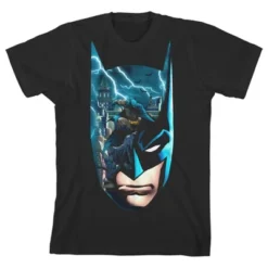 DC COMICS Batman Lightning Mask Graphics Trap Black T-shirt Toddler Boy To Youth Boy 13 DC COMICS Batman Lightning Mask Graphics Trap Black T-shirt Toddler Boy To Youth Boy -Dc Comics GUEST 4127a857 2749 420d b301 211d89be0662