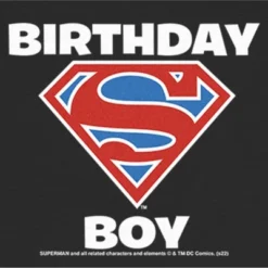 DC COMICS Infant's Superman Birthday Boy Logo Onesie