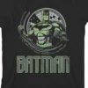 DC COMICS Batman Neon Highlight Geometric Art Black T-Shirt Toddler Boy To Youth Boy
