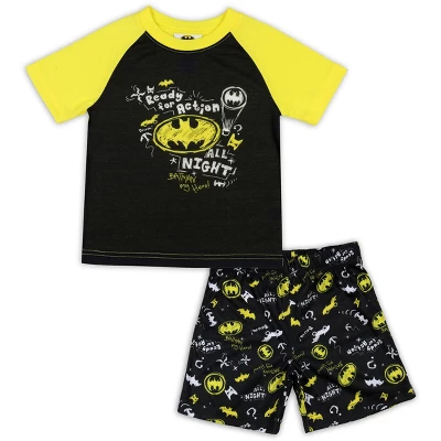 DC Comics Toddler Boys' Batman Pajamas Ready For Action 2 Piece Pajama Set Yellow/Black 8 DC Comics Toddler Boys' Batman Pajamas Ready For Action 2 Piece Pajama Set Yellow/Black - Image 6
