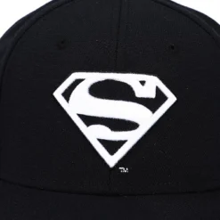 DC COMICS Superman White Logo Black Snapback Hat -Dc Comics GUEST 4c357e76 dd40 4e4f b743 fe3c811b42ec