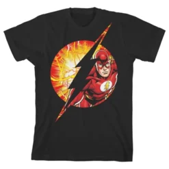 DC COMICS Flash Lightning Bolt Boys' Black Short-Sleeve T-shirt Toddler Boy To Youth Boy 11 DC COMICS Flash Lightning Bolt Boys' Black Short-Sleeve T-shirt Toddler Boy To Youth Boy -Dc Comics GUEST 4dc3cbb7 3d80 458c 9cea 990f76361e0d
