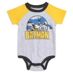 DC Comics Justice League Batman Baby Bodysuit Pullover T-Shirt And Pants 4 Piece Layette Set Newborn To Infant -Dc Comics GUEST 51190752 eab8 4cd3 8c5a 4668568cff2b