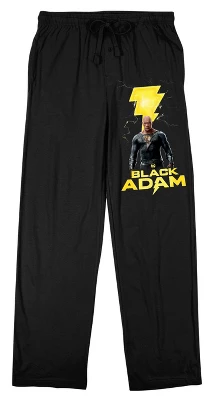 DC COMICS Serious Bolt Black Adam Men's Black Sleep Pajama Pants 9 DC COMICS Serious Bolt Black Adam Men's Black Sleep Pajama Pants - Image 7
