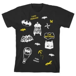 DC COMICS Batman Icons Black T-shirt Toddler Boy To Youth Boy -Dc Comics GUEST 5cc634d2 5a94 4d0e 9d16 ed569efab4a7