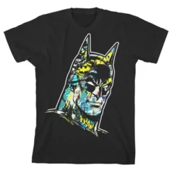 DC COMICS Batman Mask Graphic Trap Black T-shirt Toddler Boy To Youth Boy -Dc Comics GUEST 5e32d405 8185 4d4c 98a3 5b24237d6798
