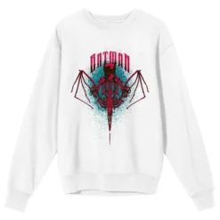 DC COMICS Batman Bat Mask And Bat Wings Men's White Graphic Sweatshirt 12 DC COMICS Batman Bat Mask And Bat Wings Men's White Graphic Sweatshirt -Dc Comics GUEST 5fa440c0 c01e 447e 95e7 fb40060cabb5