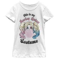 DC COMICS Girl's Batman Harley Quinn Gum Costume T-Shirt -Dc Comics GUEST 650d80d5 a3bc 4c92 8b87 ba0210ed2478