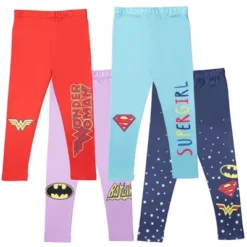 DC Comics Justice League Batgirl Supergirl Wonder Woman Girls 4 Pack Pants Little Kid To Big Kid -Dc Comics GUEST 65321697 df3f 497f 92d8 fb43faafd3db