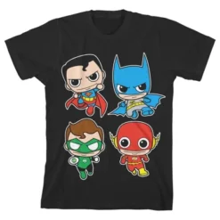 DC COMICS The Justice League DCO Toyetic Black Graphic Tee Toddler Boy To Youth Boy -Dc Comics GUEST 6dbebb08 e7a8 47ed a033 f48eaaf9c655