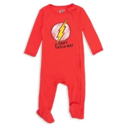 DC Comics Justice League The Flash Superman Batman Baby 3 Pack Zip Up Sleep N' Play Coveralls Newborn To Infant -Dc Comics GUEST 71dd3b14 f005 4217 86f0 e1b5d7a48305