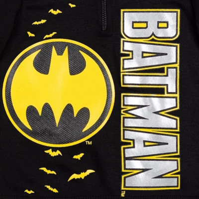 DC Comics Justice League Batman Fleece Hoodie Toddler 4 DC Comics Justice League Batman Fleece Hoodie Toddler - Image 2